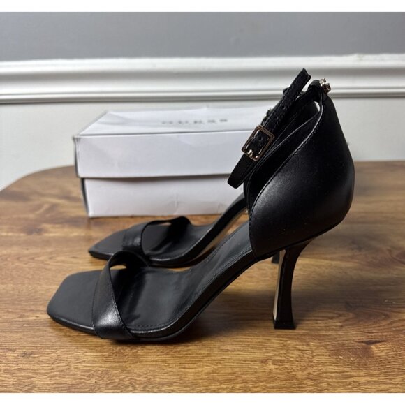 GUESS Women's Yael Ankle Strap Dress Heels Black Size 8 - Picture 1 of 9